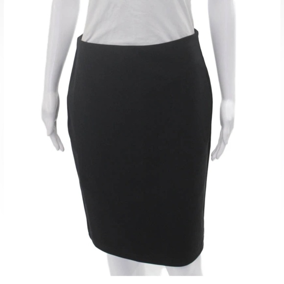 The Row Womens Black Straight Pencil Skirt Knee Length Size 4